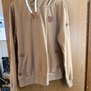 Wanakome Tan Hoodie Sweater